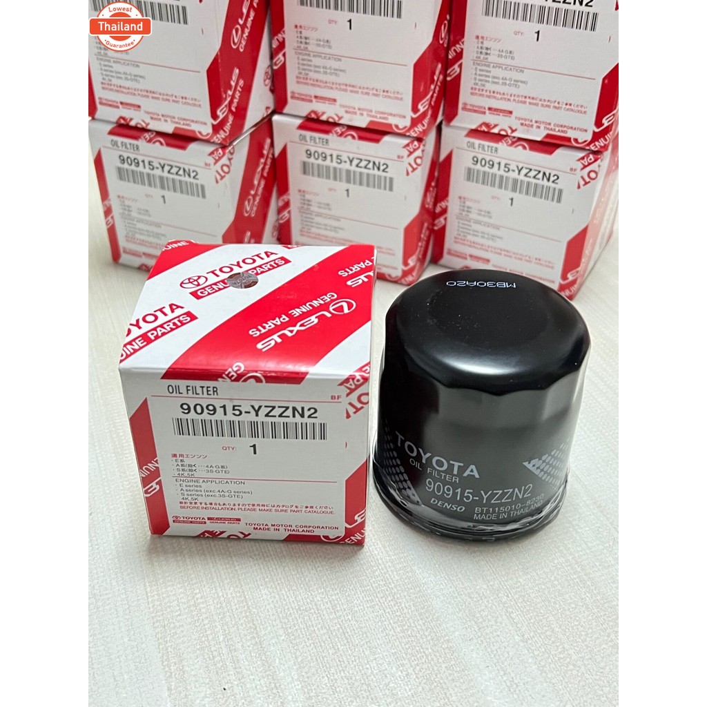 YZZN2 กรองน้ำมันเครื่อง VIOS YARIS ALTIS AVANZA AE80-113 16V เอร์แท้ศูนย์ Toyota Parts แท้ 90919-YZZ