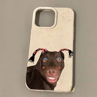 เคสโทรศัพท์มือถือ For iPhone 11 14 15 12 13 Pro Max X XS XR 6 7 8 14 Plus รูปแบบสุนัขตลก วัสดุ TPUSoft shell Funny Case