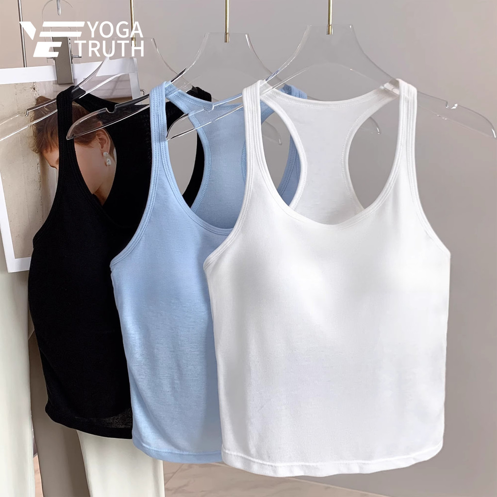 YOGATRUTH สปอร์ตบราหลังสวย U-neck ระบายอากาศดี เหมาะสำหรับโยคะและฟิตเนส