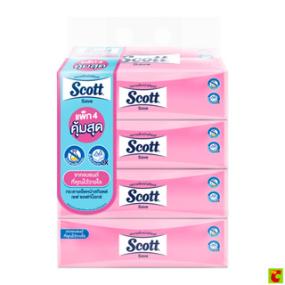 สก๊อตต์ กระดาษเช็ดหน้า เซฟ ซอฟท์บ็อกซ์ 160 แผ่น แพ็ค 4