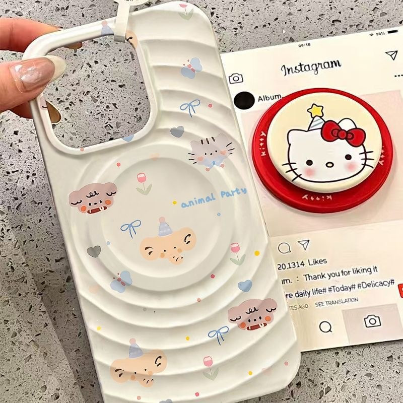 💎COOL-เข้ากันได้ iPhone แม่เหล็ก การชาร์จไร้สาย เคสไอโฟน 11 XS 14plus 13/15PRO 12 16promax xsmax xr ป้องกันฝุ่-HLCXK20