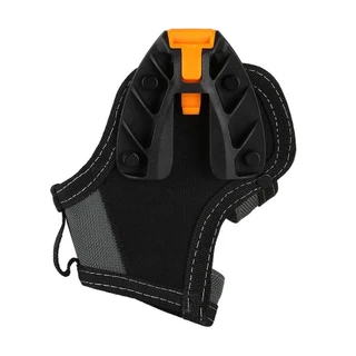 TOOLS กระเป๋าใส่สว่านขนาดเล็ก - กระเป๋าเครื่องมือกันน้ําพร้อมห่วงดอกสว่าน 3 ห่วง, คลิปหนีบเข็มขัดสําหรับงานหนักสําหรับช่างไฟฟ้าและงานฝีมือ TSK-20S