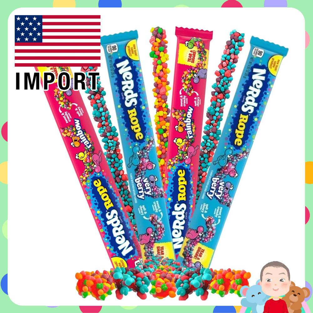 พร้อมส่ง 🚚 นำเข้าจาก 🇺🇸 🍭🌈 Nerds Rope Candy / เนิร์ดส์ โรป แคนดี้ 🍬✨