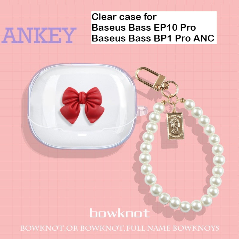 for Baseus Bass BP1 Pro ANC Case Protective Transparent Clear TPU Covers Baseus Bass EP10 Pro Blueto