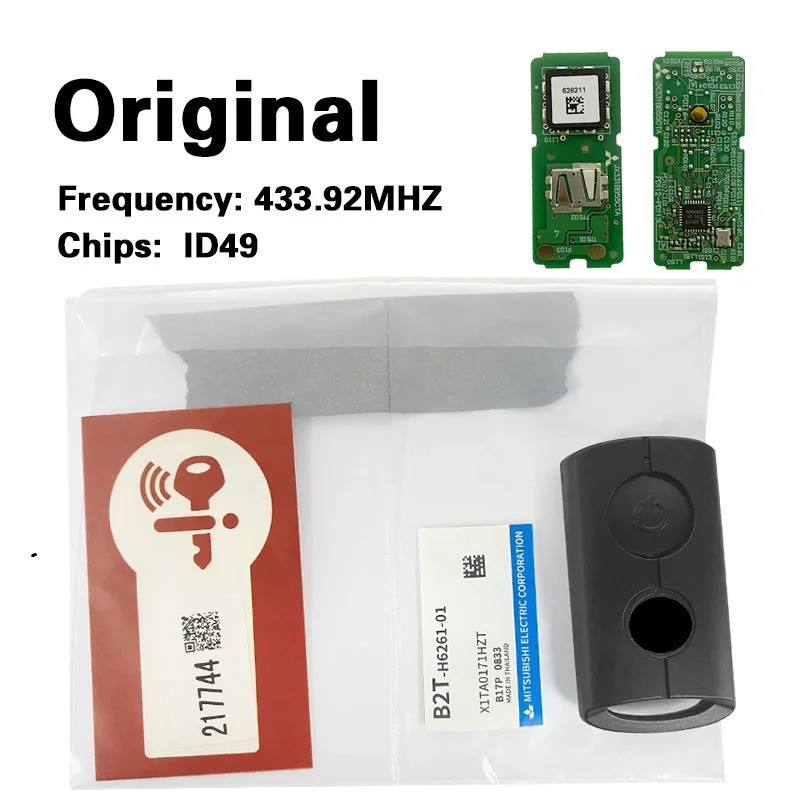 Yamaha รถจักรยานยนต์ Remote Key MK0018 B2T SKEA7E-02 433.92MHz ID49 ชิปสําหรับ Tmax56 NVX155 XMAX300 QBIX เปลี่ยนเดิม