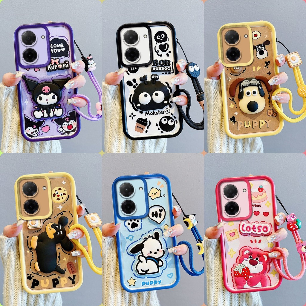 เคส POCO C71 เคสโทรศัพท์ตุ๊กตาสติ๊กเกอร์น่ารัก