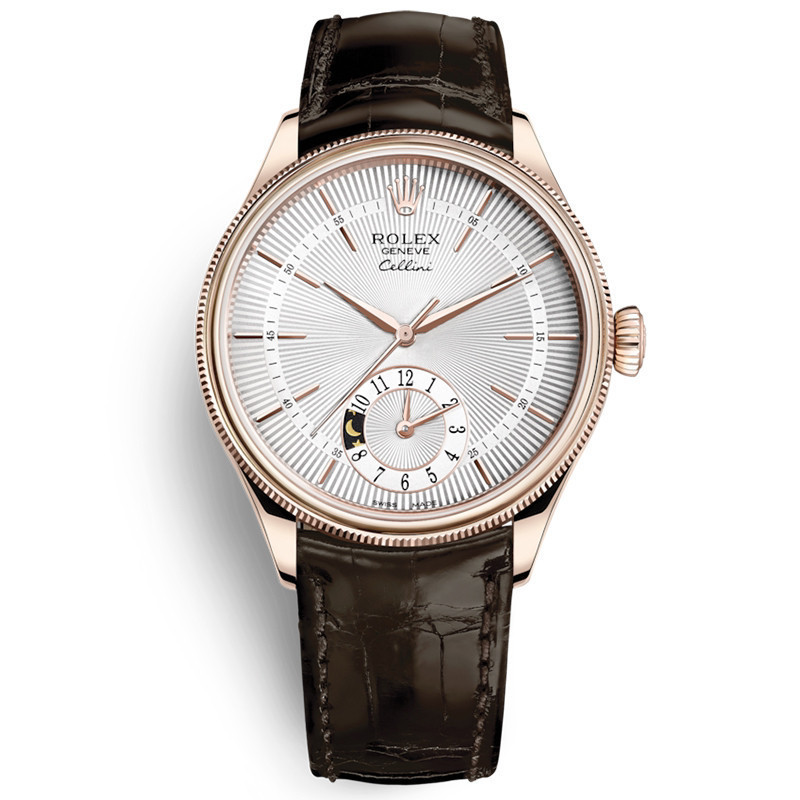 Rolex Rolex Watch นาฬิกาผู้ชาย Cellini Series 18K Rose Gold 39mm เครื่องอัตโนมัติ 50525