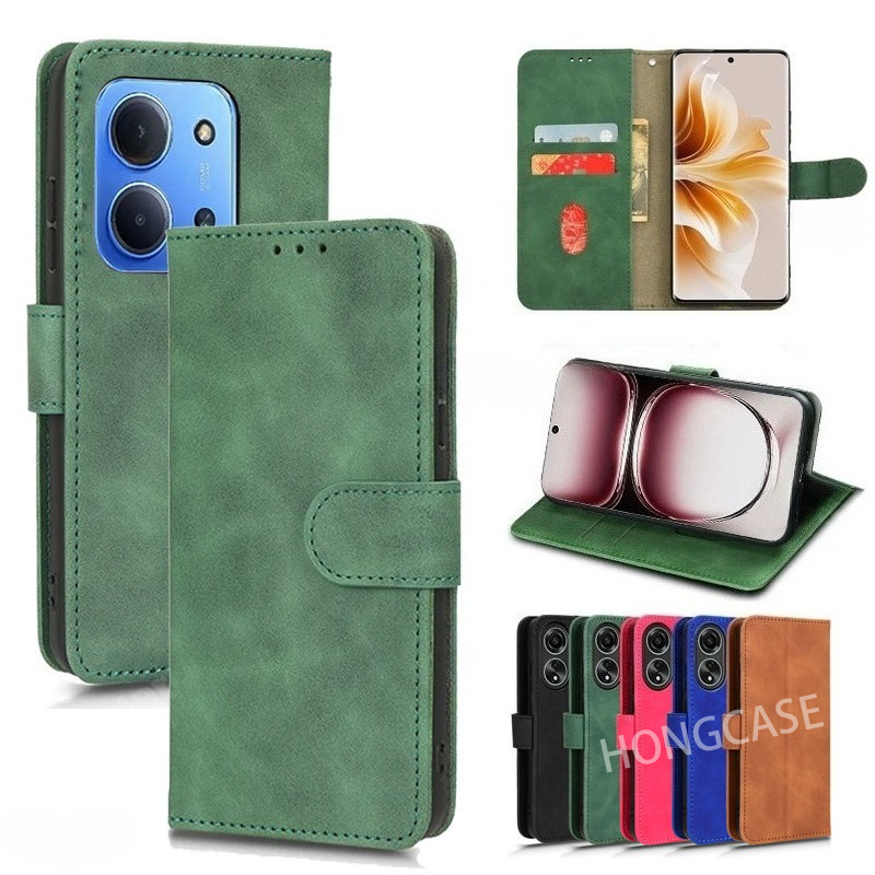 เคสโทรศัพท์สําหรับ Poco C85 4G 2025 Luxury Card Slot Bracket Flip Soft Casing กันกระแทกป้องกันปกหลัง