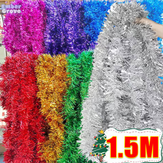 1.5/2M ริบบิ้นห่อของขวัญตกแต่งต้นคริสต์มาส ขนาด / พวงมาลัยปร…
