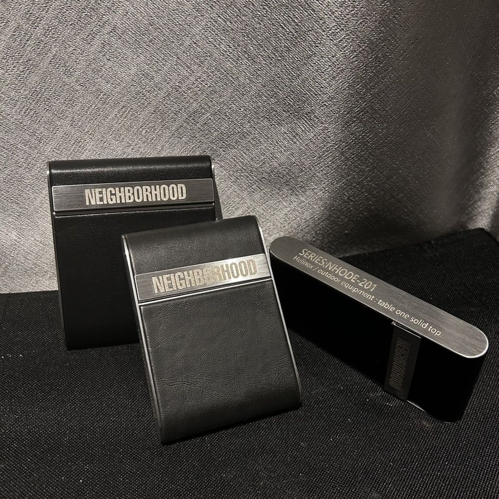 Street Wear NBHD High-End Medium Fine หนากรณีบุหรี่ 20 Sticks ชุดพลิกแบบพกพาเฉพาะแม่เหล็กสแตนเลส Ultra-