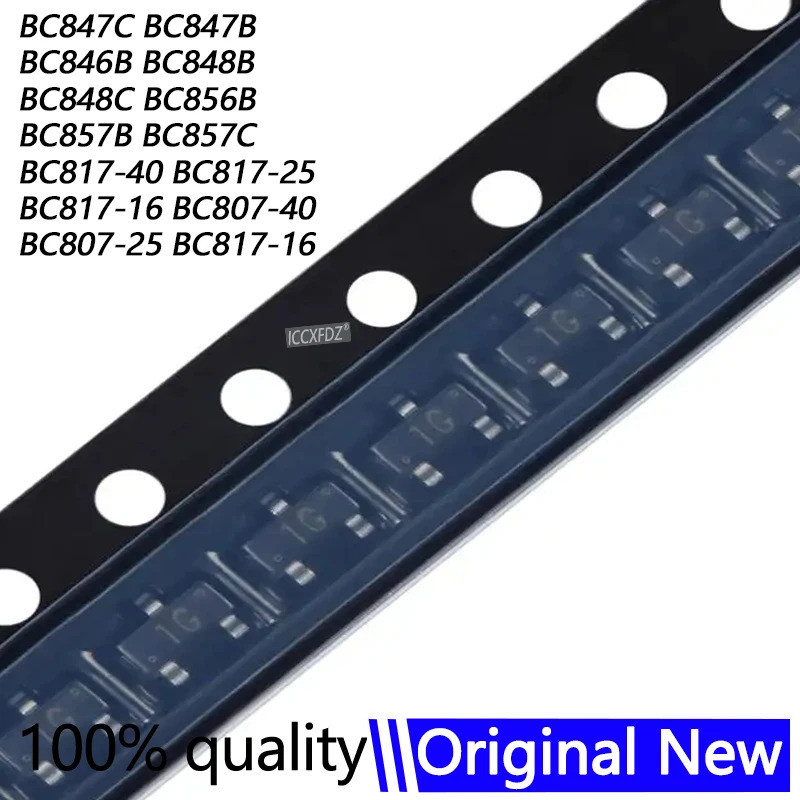 5PCS BC847C BC847 1G BC847B BC846B SOT23 BC848C BC856B BC857B BC857C BC817-40 BC817-25 BC807-25 BC80