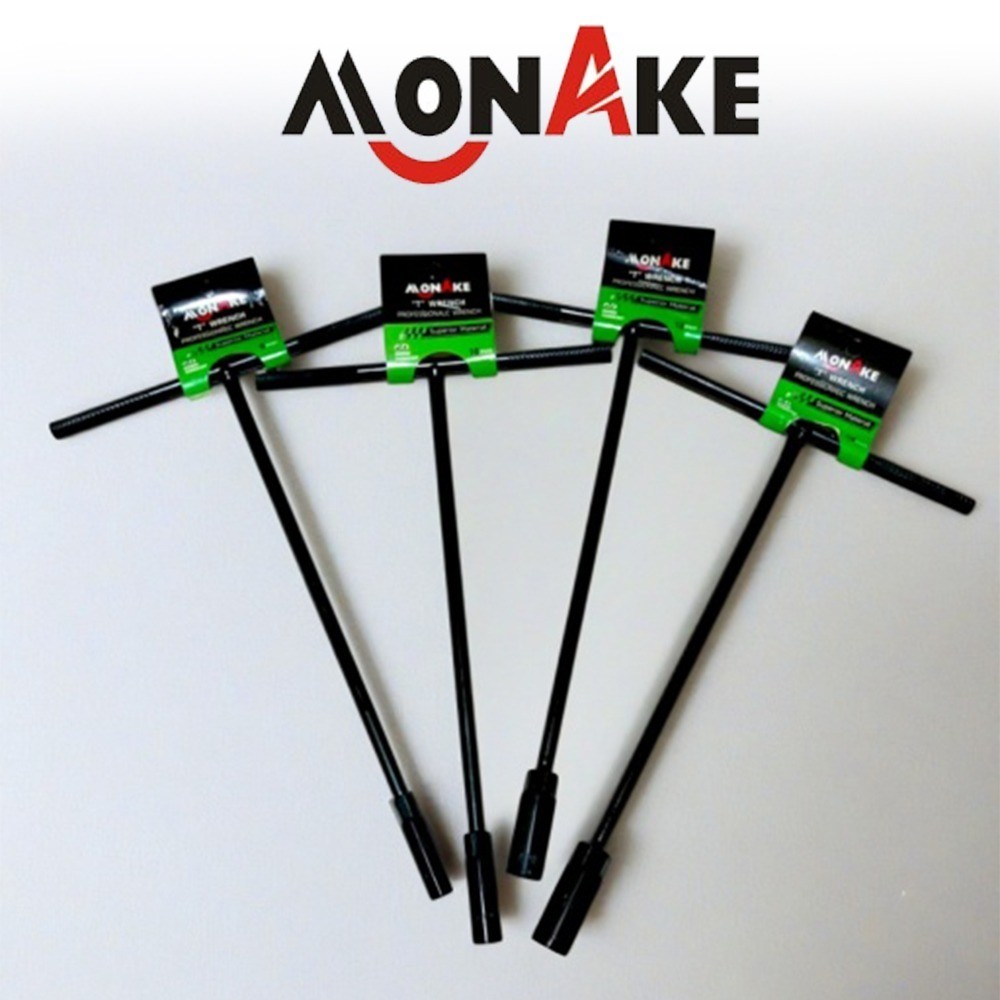 MONAKE แพ็คเกจประแจ T-Sock 4 ชิ้น ขนาด 8-10-12-14 มม. / Monake T-Wrench