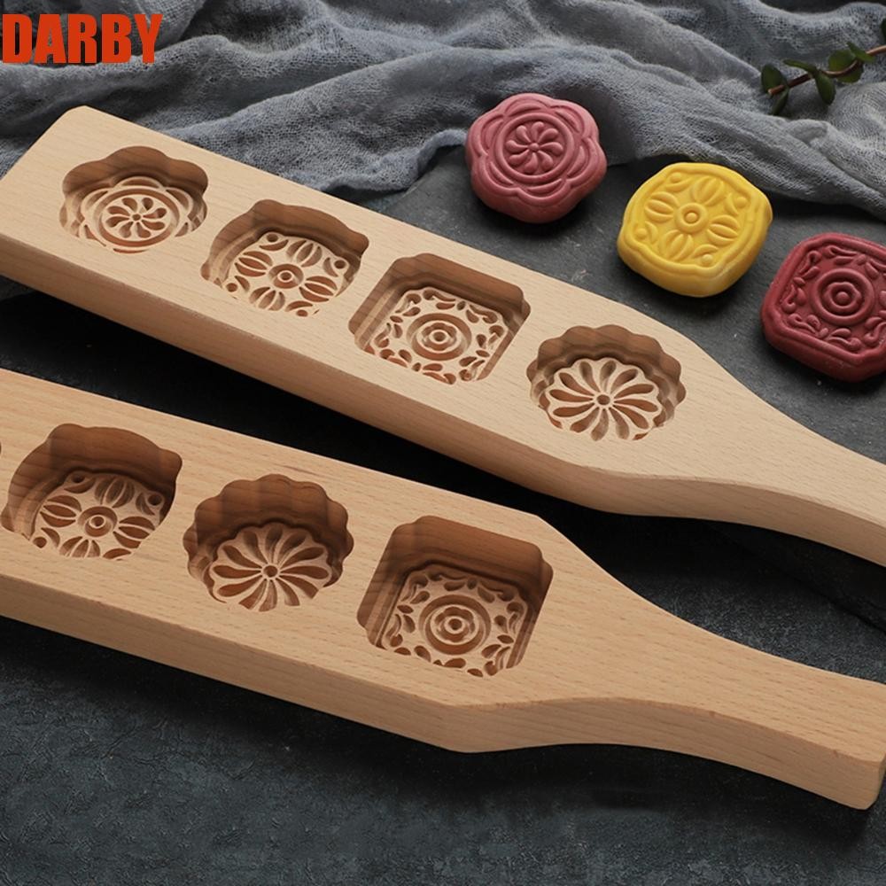 DARBY Maamoul Form Oriental Wood Kitchen Pastry Moon Cake Mould