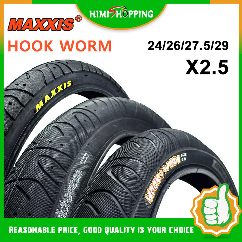 ยาง MTB MAXXIS HOOK WORM M121 สำหรับจักรยานขนาด 24", 26", และ 29" สไตล์ Semi-Balloon อุปกรณ์เสริมคุณภาพสูงสำหรับการขี่จักรยาน