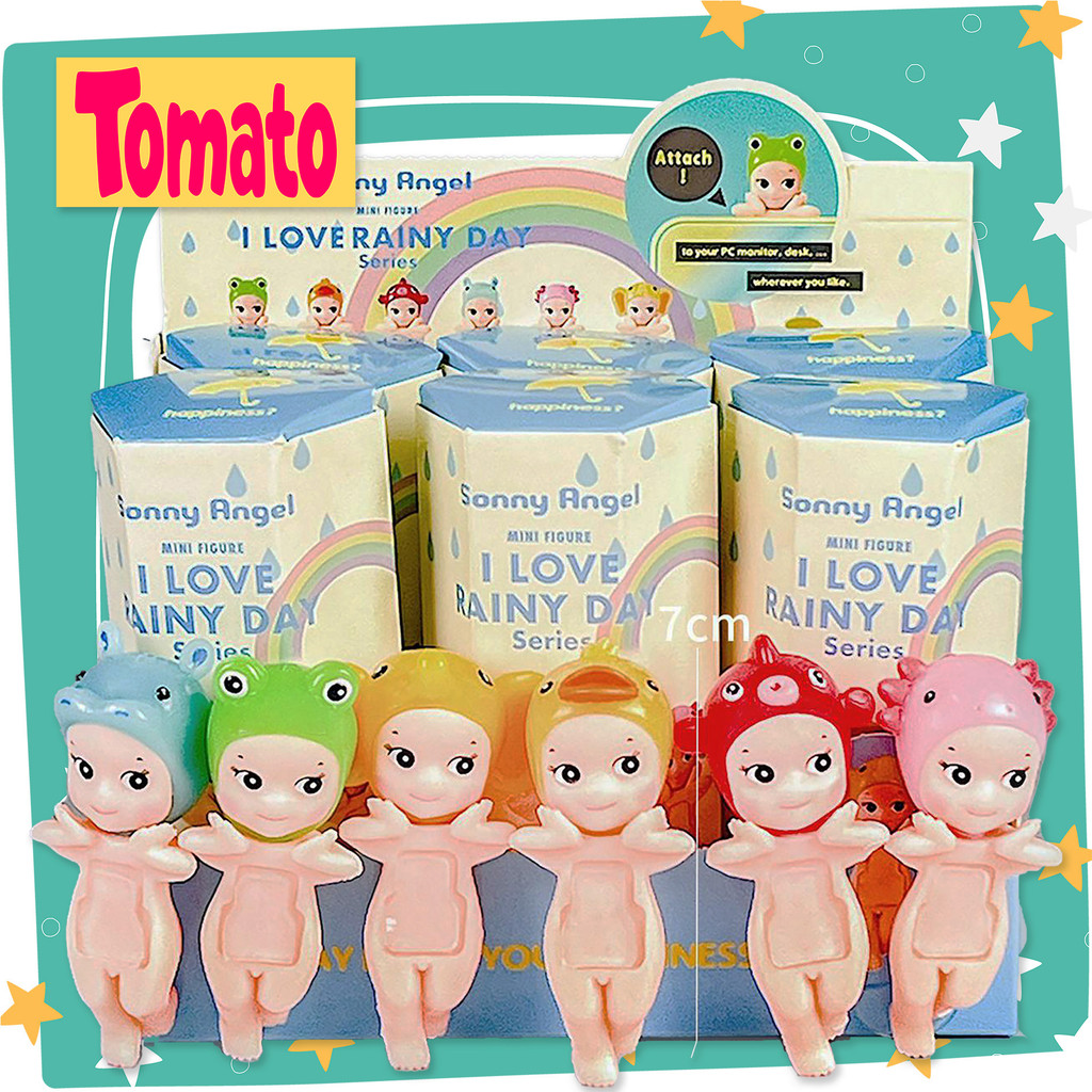 Beautiful Edition SONNY ANGEL Hippers i Love Rainy Day Blindbox Phone Sticker Accessories ของขวัญตกแ