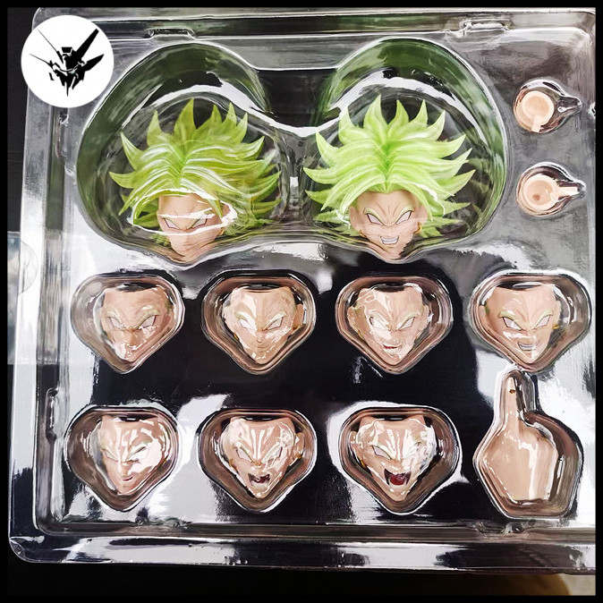 DKO Out of Control Warrior Broly Head Carving Accessories Package Yellow Hair Green Hair Ready Stock