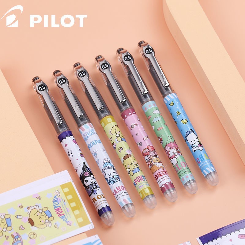 Japan Japan Japan PILOT PILOT Official Limited Sanrio Kuromi Gel Pen p500 Exam Zebra Pen [7 พ.ค.