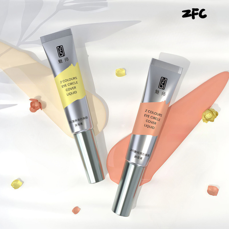 ZFC Two-Color Eye Dark Circles Eye คอนซีลเลอร์ Moisturizing Mask Spots Tear Grooves Face Brightening