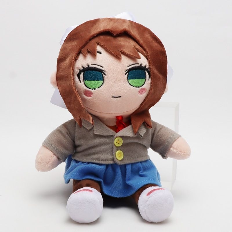Fumo DDLC Monika  ของเล่นตุ๊กตาตุ๊กตายัดไส้นุ่มของขวัญน่ารักสําหรับเด็ก