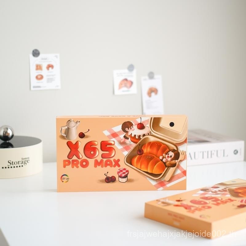 X65 PRO MAX รุ่นครัวซองต์ หน้าจอ AMOLED ใหม่ล่าสุด 2025 แถมสายถัก+สายลายจุด+เคส+ฟิล์ม