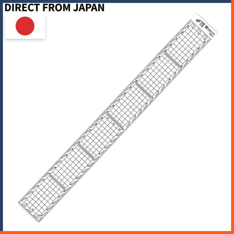 Niigata Seiki Acrylic Grid Ruler Incremental Scale Measurement Tool