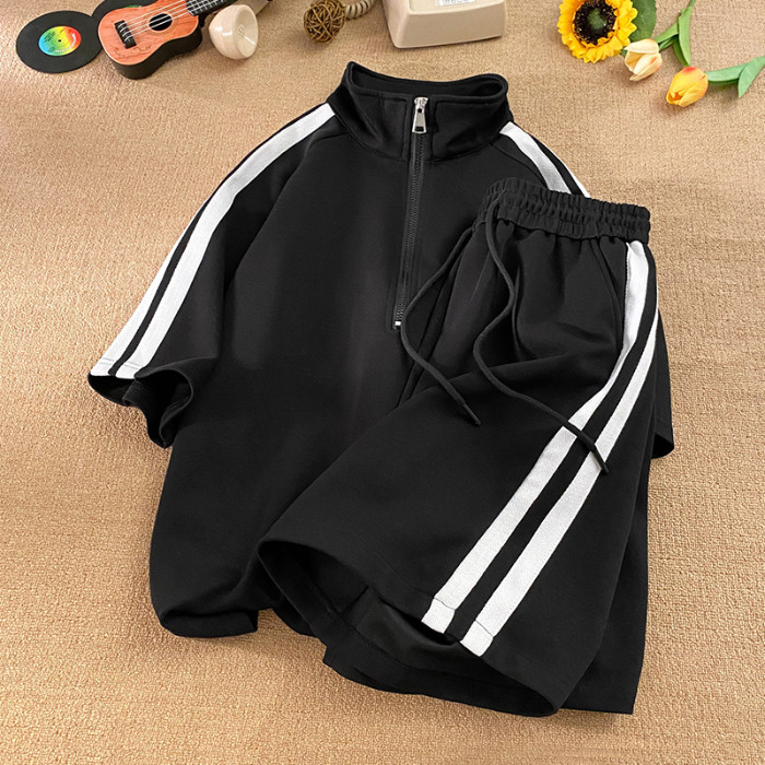 COD 2025 Summer Half-Zip Polo Shirt Men and Women Set T3637 Top Special P34/DK8609 Pants Special P29