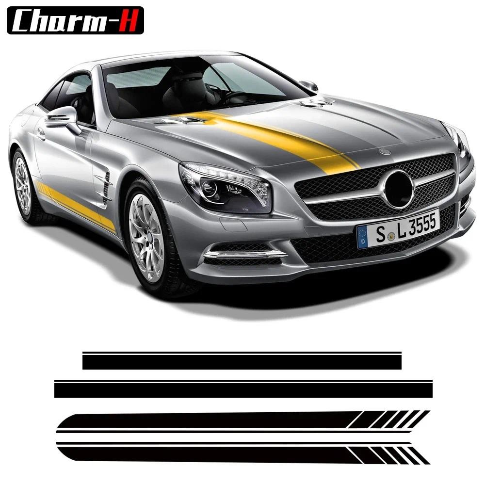 Edition 1 จัดแต่งทรงผมลายประตูรถด้านข้างกระโปรงสติกเกอร์ Bonnet ด้านหลัง Decal สําหรับ Mercedes Benz