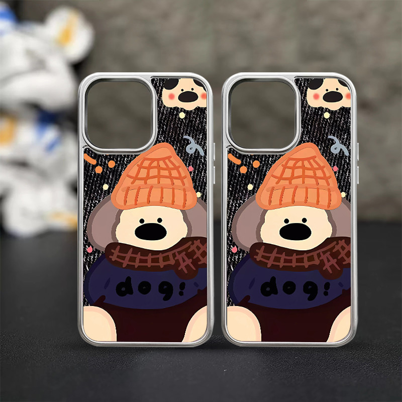 น่ารัก Cool หมวกสุนัขไฟฟ้าโปร่งใสเคสโทรศัพท์เหมาะสําหรับ iPhone 17PROMAX 16PROMAX 17 16 15 PRO Shock