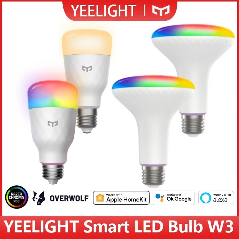 Yeelight สมาร์ท LED W3 หลอดไฟ E26 110V WiFi เชื่อมต่อ t 850lm/900lm สมาร์ท Ligh APP ควบคุมสําหรับ mi Home Alexa Google SmartThings IFTTT