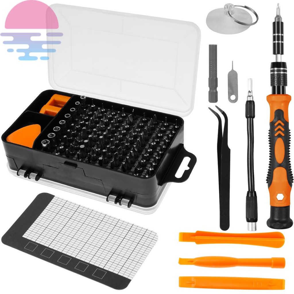 115 in 1 Precision ไขควงชุดแบบพกพา Electronics ซ่อมไขควงชุด 98 Bits สําหรับคอมพิวเตอร์ SHOPCYC8708
