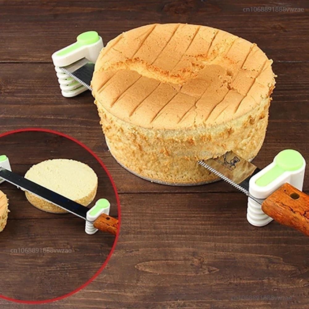 5 Layers Cake Slicer Bread Knife Splitter Cutting Leveler Toast Slicer Adjustable Cake Bread Cutter 