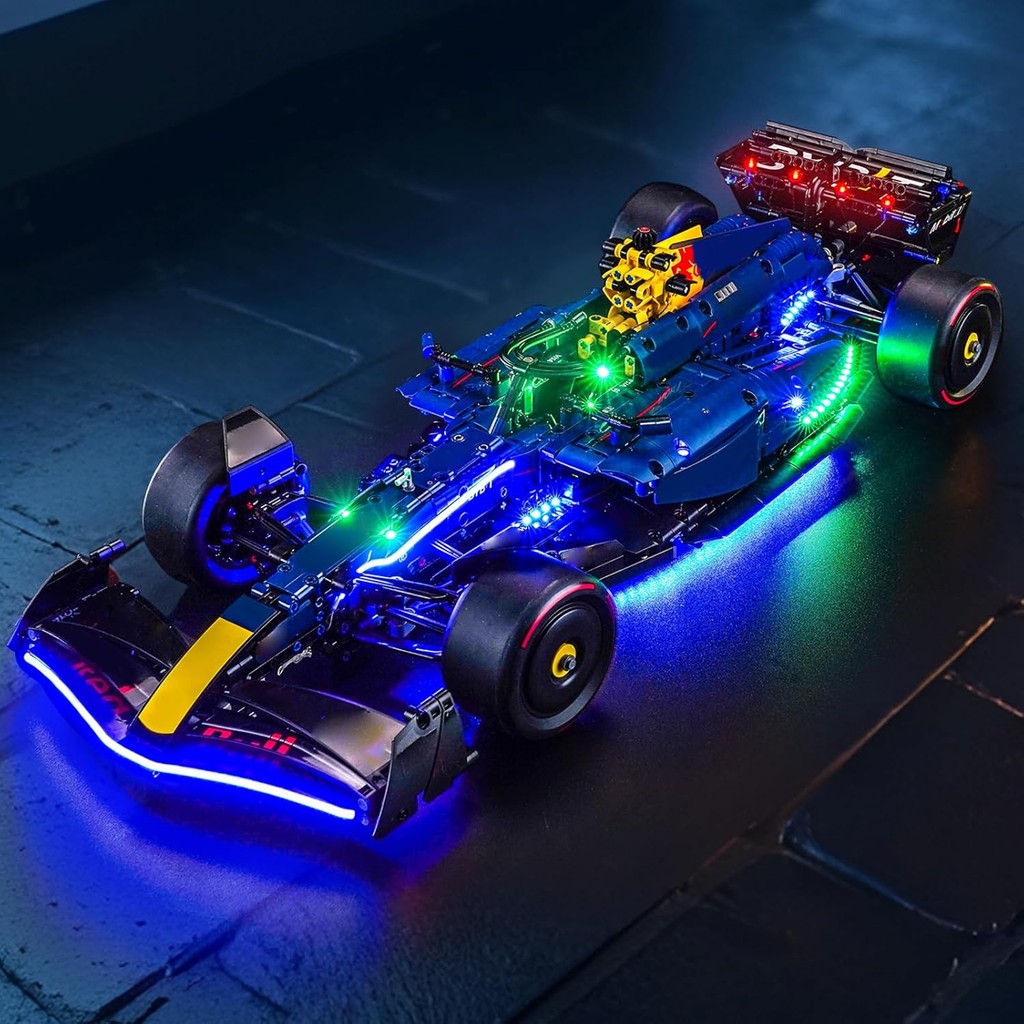 ไฟ LED เข้ากันได้กับ Lego Oracle Red Bull Racing RB20 F1 รถ 42206 ชุดไฟเข้ากันได้กับ Lego 42206 ไม่ร