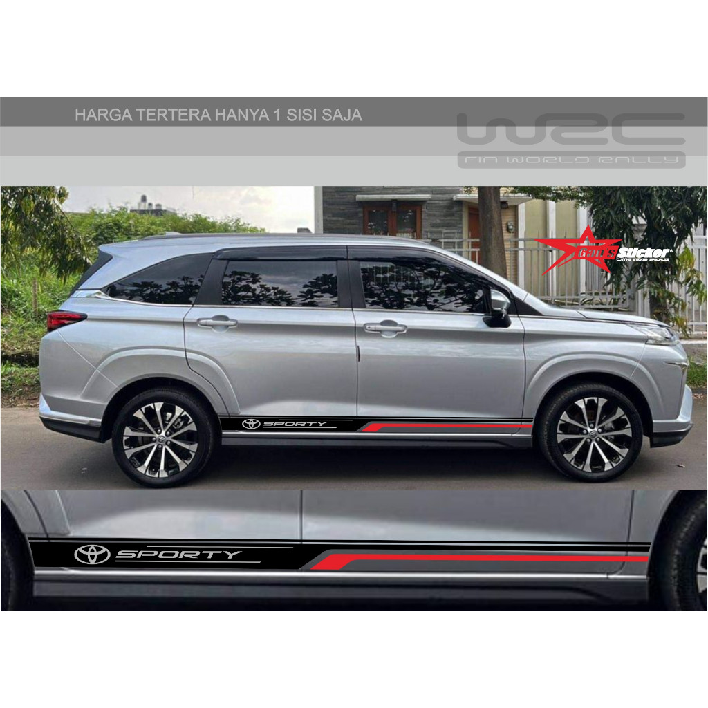 GNSticker สติ๊กเกอร์ TOYOTA ALL NEW AVANZA VELOZ WHITE 2022 ALL NEW FENIA WHITE 2022 2023