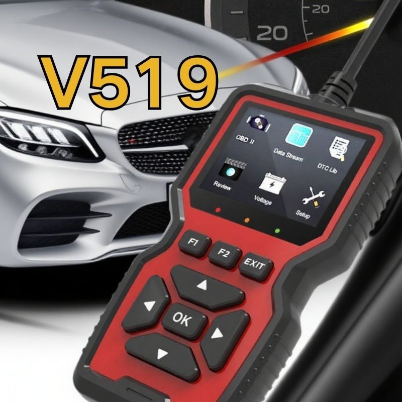 obd汽车检测仪故障诊断仪V519电瓶检测解码仪器obd2通用型盒子