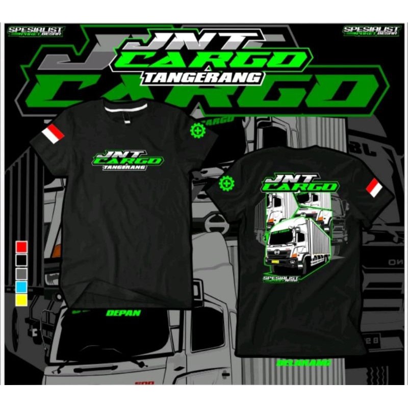 เสื้อยืด Jnt Cargo Tangerang Truck Expedition Jnt Cargo - นอร์ดิกอินเอฟซี