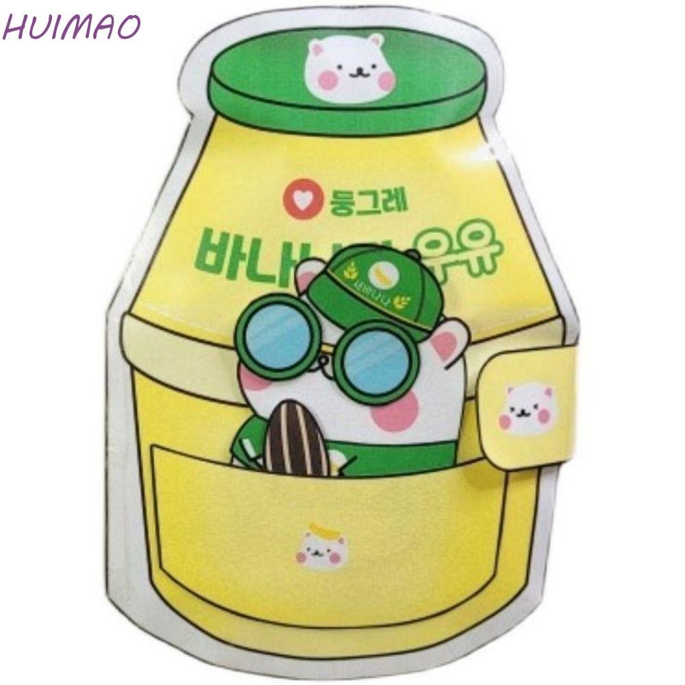 HUIMAO Banana Milk Quiet Book, Montessori Beanie Book วัสดุแพ็คหนูแฮมสเตอร์นมกล้วยQuiet Book, 3Dกระด