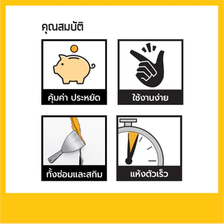 SikaWall®-720 E ครีมฉาบซ่อมผนังอเนกประสงค์ 2-in-1 ฉาบผนังและอุดรอยร้าว 250g