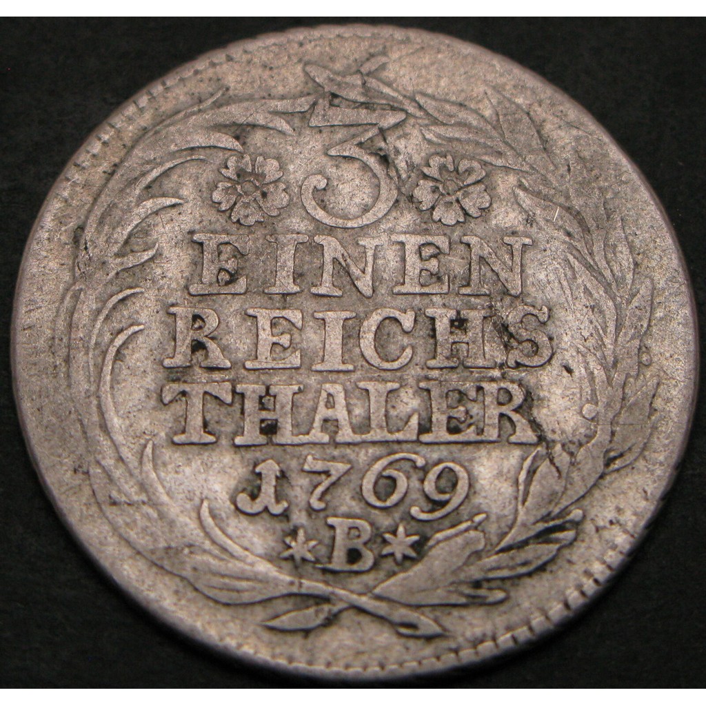 Prussia 1769 1/3 Taylor เหรียญเงิน