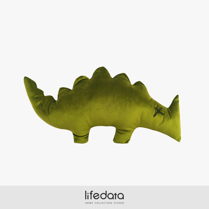 Life File Model Room Nordic Modern Childrens Room Green Dinosaur Special-Shaped Pillow Cushion LD220