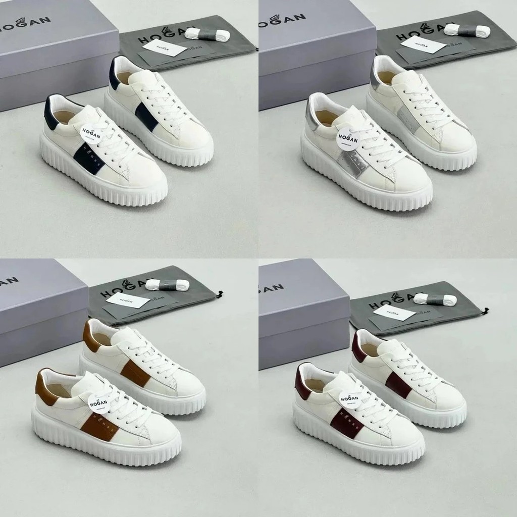 [เวอร์ชั่นท็อป] Hoga Hoga รองเท้ากีฬาลําลองรองเท้าสีขาวรองเท้าพ่อรองเท้าวิ่งจ๊อกกิ้งย้อนยุคแฟชั่นทุก