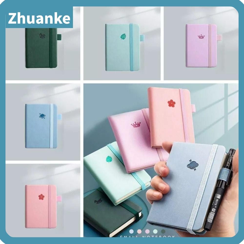 ZHUANKE Pocket Notepad, A7 Stationery Agenda Organizer, Journal Portable Transparent Notebook
