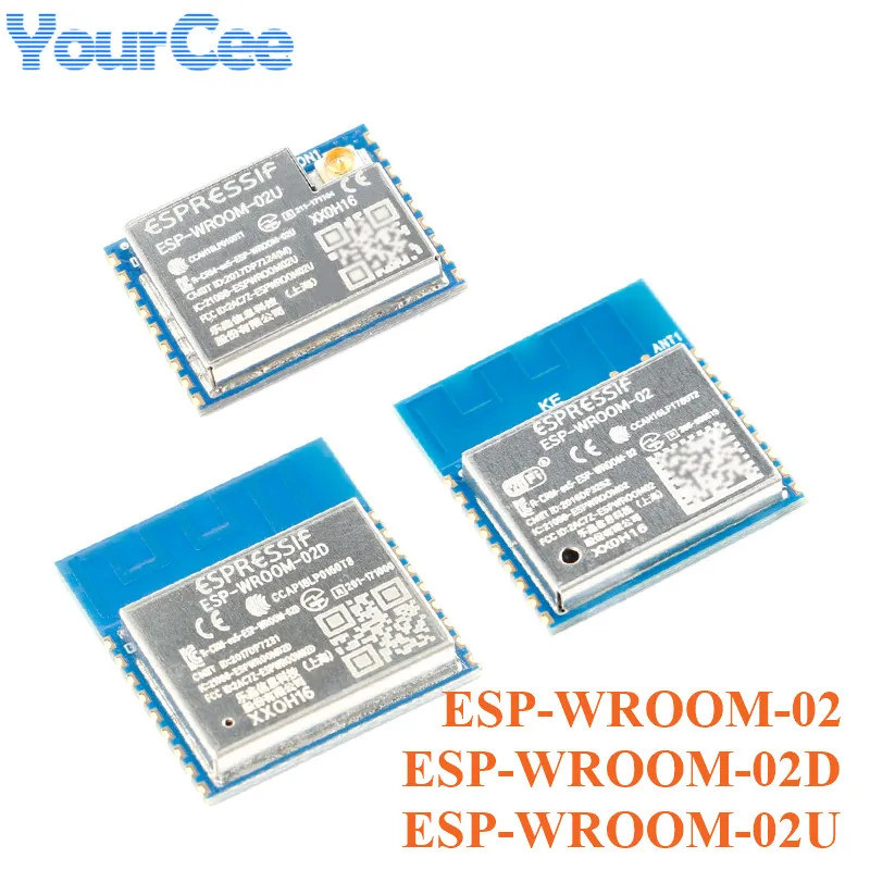 ESP-WROOM-02U 02D 02 2MB 4MB WiFi MCU Board ESP8266 ESPWROOM 02U 02U 02U 02 โมดูลไร้สาย