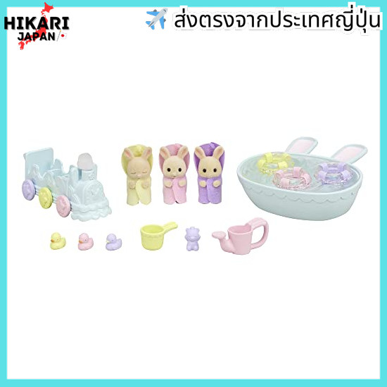 【จากประเทศญี่ปุ่น】 Sylvanian Families Doll & Furniture Set [Miruku Rabbit Mitsugochan-chan Obusuki B