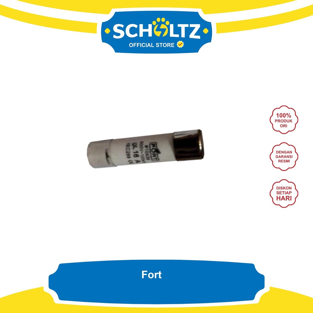 FORT LOW VOLTAGE FUSE LINK 10 X 38 16A FUSE