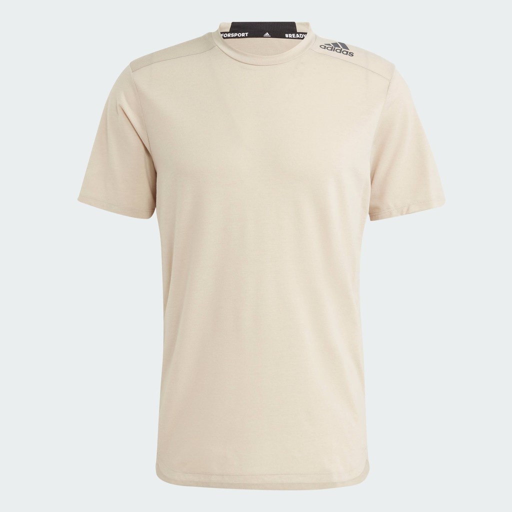 adidas Gym & Training Designed for Training Workout Tee Men Beige IL1444