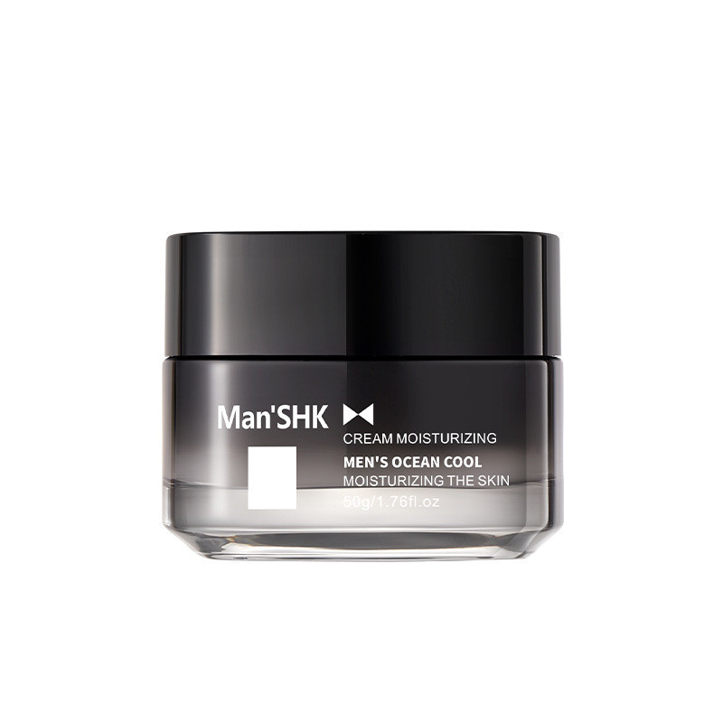 Jiefuquan Mens Ocean Cool Toning Moisturizer 50g Moisturizing Delicate Light Lines Skin Care Cream/C