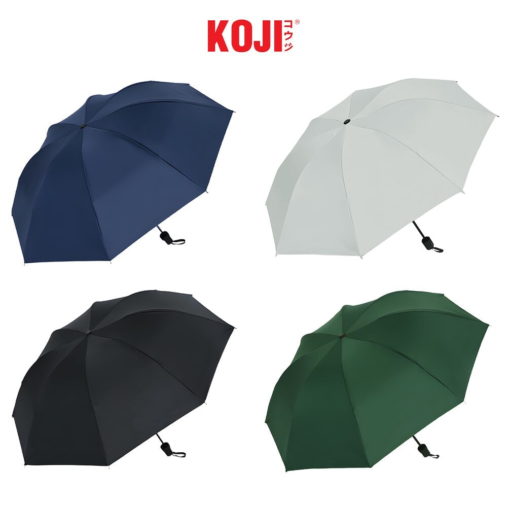GlobalHouse KOJI ร่มพับ 3 ตอน แบบอัตโนมัติ 22 นิ้ว 8 ก้าน รุ่น YF-Z2021001 ขนาด 95x95x65 ซม. คละสี สินค้าของแท้คุณภาพดี