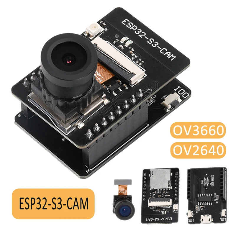 ESP32-S3-CAM WiFi บอร์ดพัฒนาบลูทูธ MICRO USB Onboard ESP32-S3-1 N16R8 โมดูล OV2640 OV3660 กล้อง