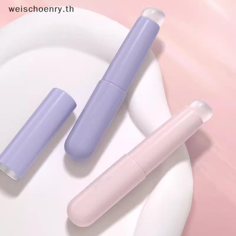 WW แปรงทาปากซิลิโคนพร้อมฝาปิด แปรงทาปาก แปรงคอนซีลเลอร์ มุม ลิปบาล์ม Lipgloss แปรงแต่งหน้าหัวกลม แปร