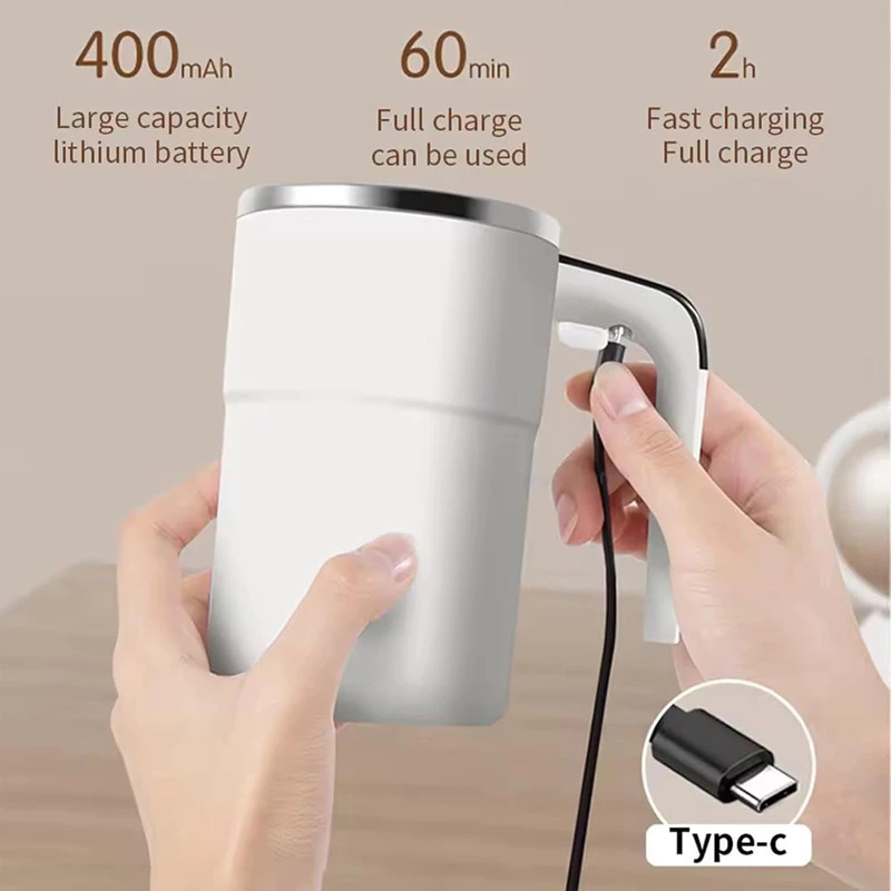ถ้วยผสมไฟฟ้า USB 380ML พร้อมจอแสดงผลอุณหภูมิ LED thumbnail 7